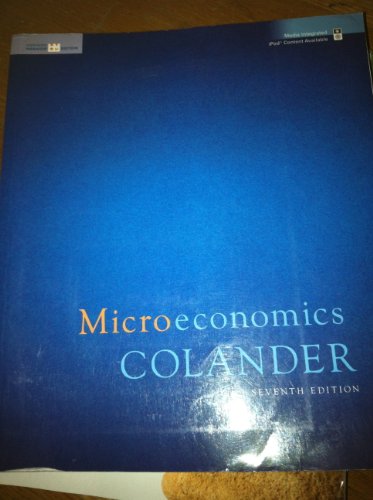 Stock image for Microeconomics (Homework Ed) 7th for sale by ThriftBooks-Atlanta
