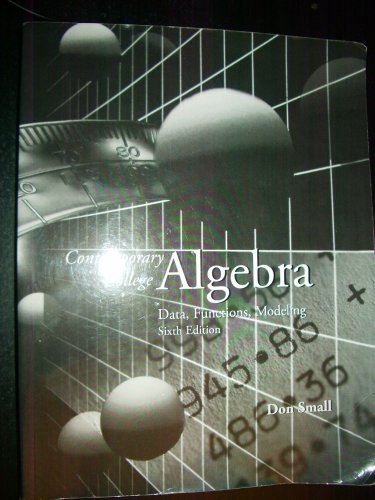 Stock image for Contemporary College Algebra for sale by Irish Booksellers