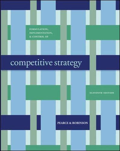 Imagen de archivo de Formulation, Implementation and Control of Competitive Strategy with Business Week 13 week Special Card a la venta por HPB-Red