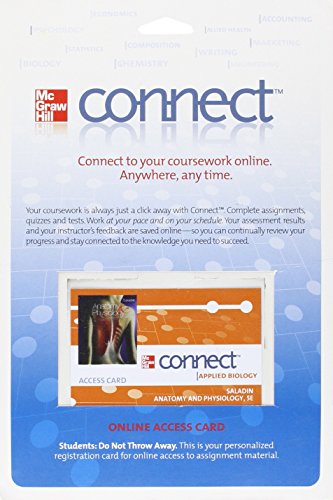 9780077262518: Connect Access Card for Anatomy & Physiology