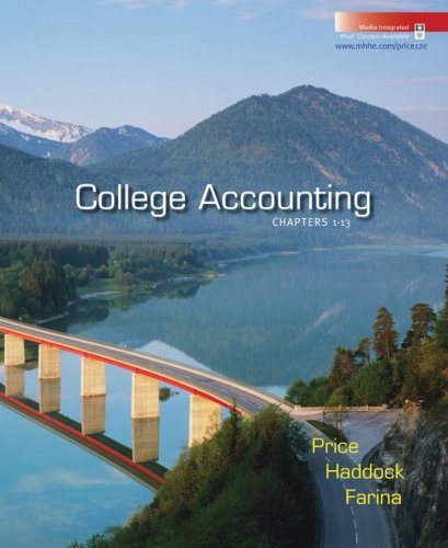 College Accounting: Chapters 1-13 (9780077264338) by Price, John; Haddock, M. David; Farina, Michael