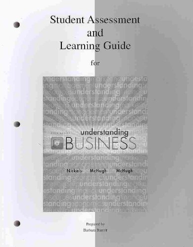 Stock image for Student Assessment & Learning Guide to accompany Understanding Business for sale by HPB-Red