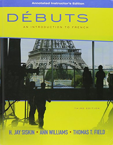 9780077272920: Debuts (An Introduction to French)