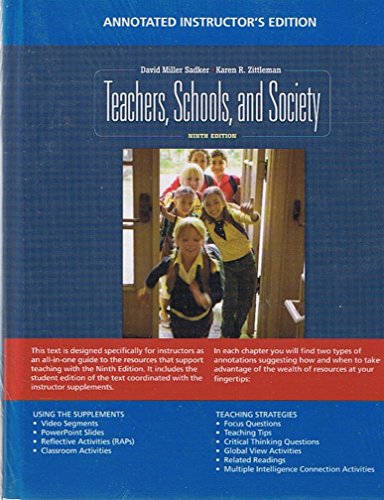 Stock image for Teachers, Schools, and Society for sale by ThriftBooks-Atlanta