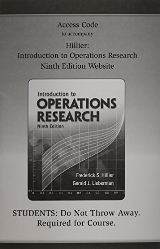 9780077289843: Access Card t/a Intro to Operations Research