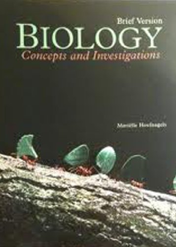 Beispielbild fr Biology Concepts and Investigations,brief Version zum Verkauf von HPB-Red