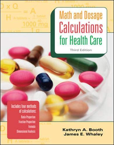 Beispielbild fr Math and Dosage Calculations for Health Care zum Verkauf von Better World Books