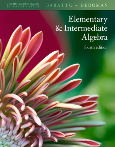 Stock image for Student Solutions Manual Elementary & Intermediate Algebra for sale by -OnTimeBooks-
