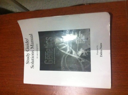 Imagen de archivo de Study Guide/Solutions Manual Genetics: From Genes to Genomes a la venta por ThriftBooks-Dallas