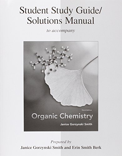 Imagen de archivo de Student Study Guide/Solutions Manual to Accompany Organic Chemistry a la venta por ThriftBooks-Atlanta