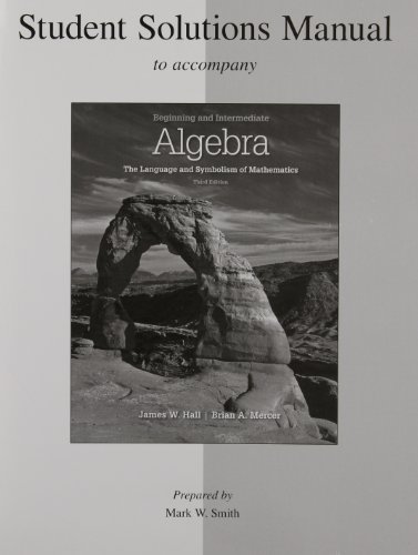 Stock image for Beginning and Intermediate Algebra:: The Language and Symbolism of Mathematics for sale by Irish Booksellers