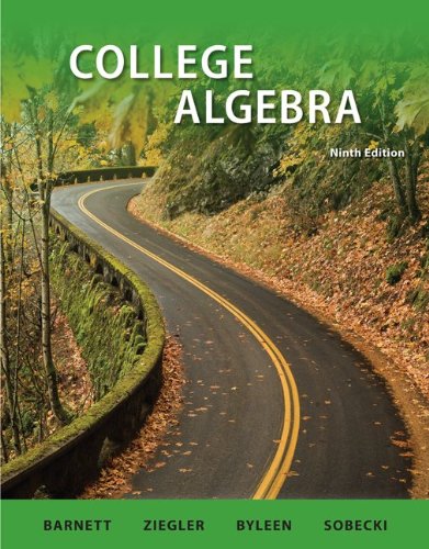 Stock image for Student Solutions Manual College Algebra ; 9780077297183 ; 0077297180 for sale by APlus Textbooks