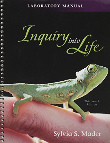 Laboratory Manual for Inquiry into Life (9780077297435) by Mader, Sylvia