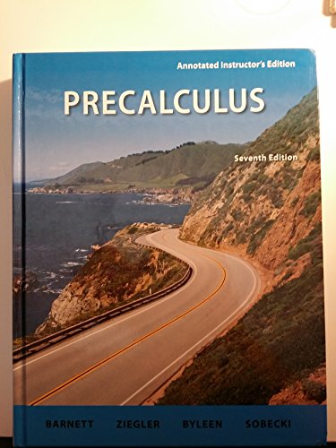 Stock image for Precalculus, Seventh Edition, Annotated Instructor's Edition for sale by HPB-Red