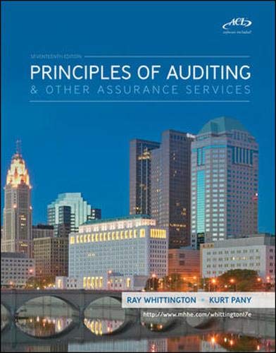 Imagen de archivo de Principles of Auditing & Other Assurance Services a la venta por BookHolders