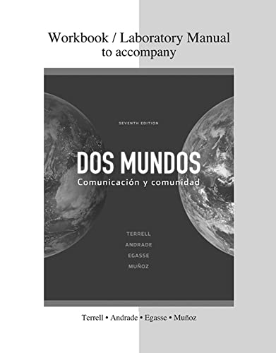 Stock image for Combined Workbook/Lab Manual to accompany Dos mundos for sale by SecondSale