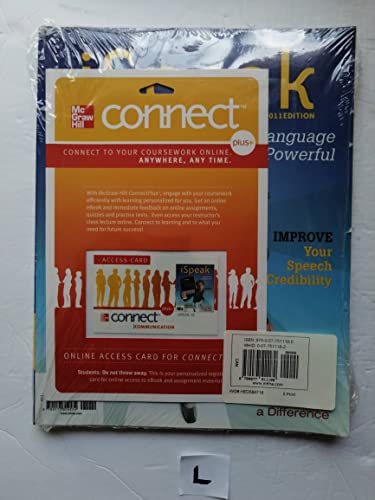 Imagen de archivo de iSpeak: Public Speaking for Contemporary Life: 2011 Edition a la venta por Goodwill Southern California