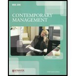 Beispielbild fr Bus200: Contemporary Management zum Verkauf von Better World Books