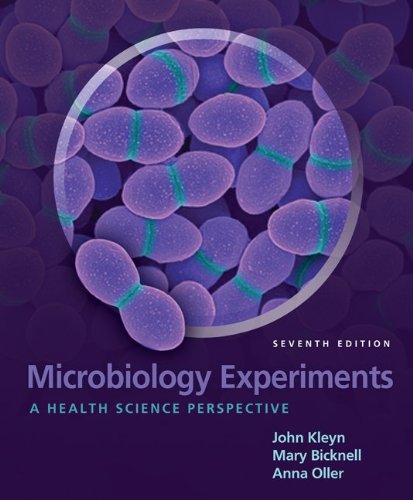 Beispielbild fr Microbiology Experiments: A Health Science Perspective zum Verkauf von Front Cover Books