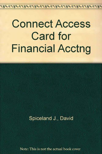 9780077315894: Financial Accounting Connect Access Card