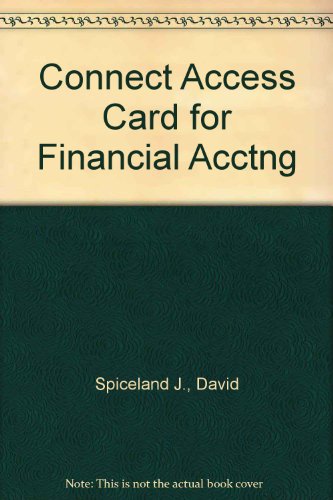 Connect Access Card for Financial Acctng (9780077315894) by Spiceland, J. David; Thomas, Wayne; Herrmann, Don