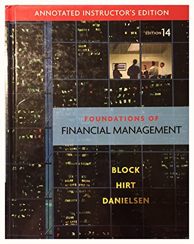 9780077316167: Annotated Instructor's Edition of Foundations of Financial Management