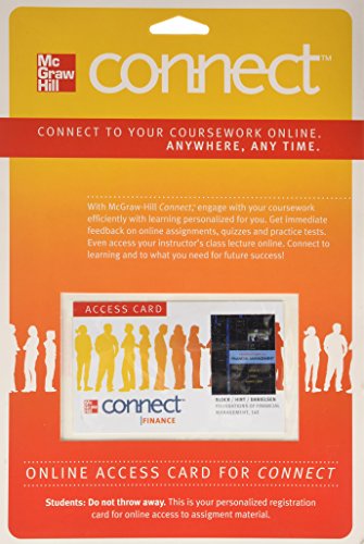 9780077316181: Connect Access Card for Foundation of Financial Management