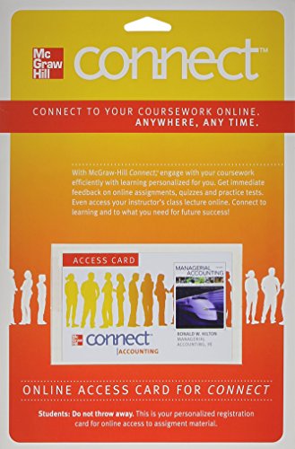 Connect Access Card for Managerial Accounting (9780077317508) by [???]