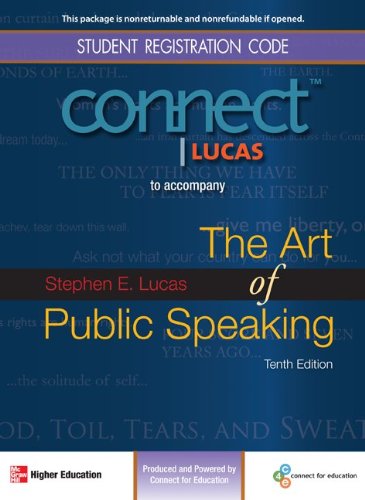 Stock image for Connect Public Speaking 1 Semester Access Card for The Art of Public Speaking for sale by Irish Booksellers