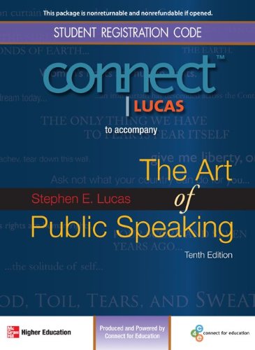 Stock image for Student Access Code to accompany The Art of Public Speaking for sale by BookHolders