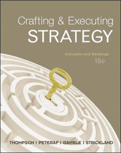 Beispielbild fr Crafting & Executing Strategy: Concepts and Readings zum Verkauf von Wonder Book