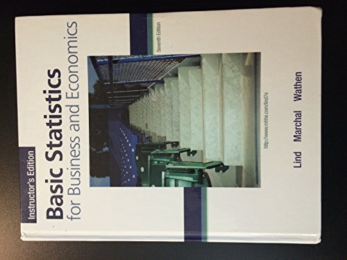 Stock image for Basic Statistics for Business and Economics Instructor's Edition for sale by HPB-Red