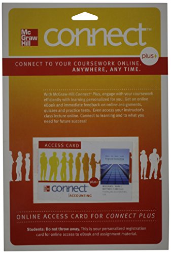 Connect Plus Access Card for Financial Accounting (9780077328733) by Williams, Jan