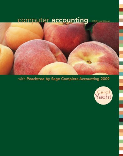 Imagen de archivo de Computer Accounting with Peachtree by Sage Complete Accounting 2009 [With CDROM] a la venta por ThriftBooks-Atlanta