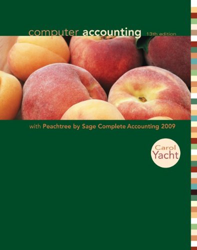9780077329730: Computer Accounting with Peachtree by Sage Complete Accounting 2009