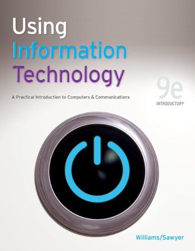 Stock image for Using Information Technology 9e Introductory Edition ; 9780077331085 ; 0077331087 for sale by APlus Textbooks