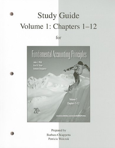 9780077338169: Fundamental Accounting Principles, Volume 1: Chapters 1-12