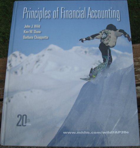 Principles of Financial Accounting (Chapters 1-17) (9780077338237) by Wild, John; Shaw, Ken; Chiappetta, Barbara