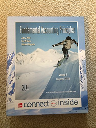 9780077338244: Fundamental Accounting Principles, Vol 2 (Chapters 12-25)