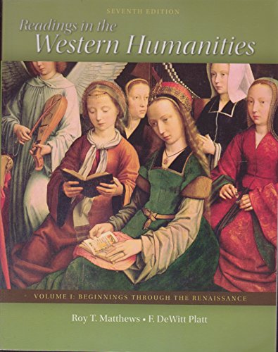 Stock image for Readings in the Western Humanities for sale by Better World Books