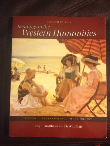 9780077338497: Readings in the Western Humanities Volume 2