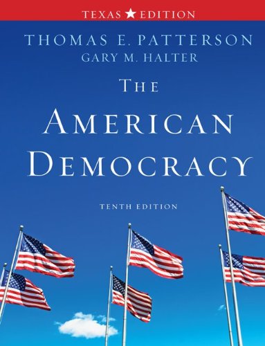 Imagen de archivo de The American Democracy Texas Edition a la venta por HPB-Red