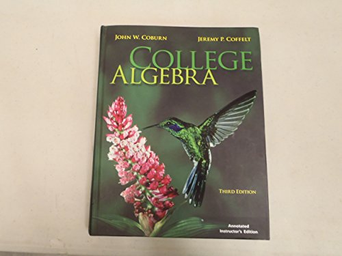 9780077340872: College Algebra, Annotated Instructor's Edition