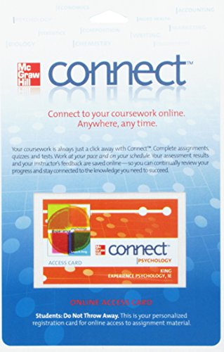 9780077343736: Experience Psychology Connect Psychology Access Card