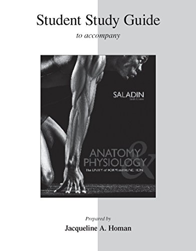 Stock image for Student Study Guide for Anatomy Physiology for sale by Front Cover Books