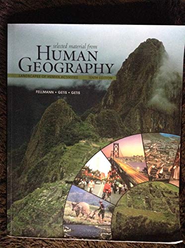 Stock image for Selected Material from Human Geography for sale by West With The Night
