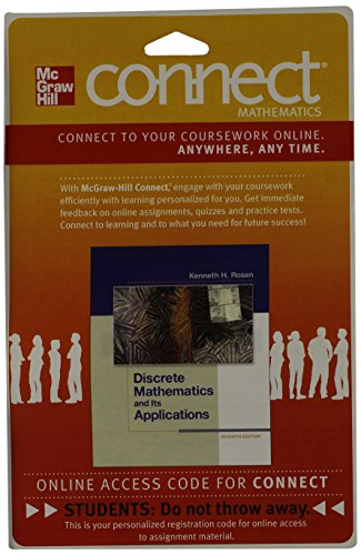 Connect 1-Semester Access Card for Discrete Mathematics & Its Applications (9780077353483) by Rosen, Kenneth