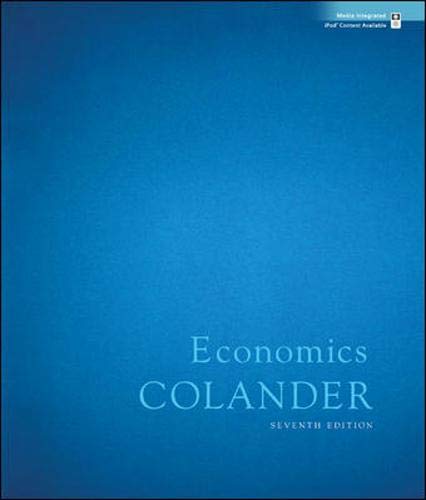 Economics + Economy 2009 Update (9780077354244) by Colander, David
