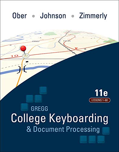9780077356606: Gregg College Keyboarding & Document Processing: Kit 1: Lessons 1-60 With Word 2010