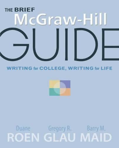 Beispielbild fr The Brief Mcgraw-hill Guide Writing for College, Writing for Life (UMUC) zum Verkauf von Wonder Book